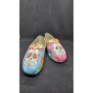 Bobs Skull Shoes Womens Size 8W With Memory Foam